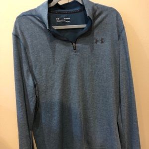 Blue under armour pull over